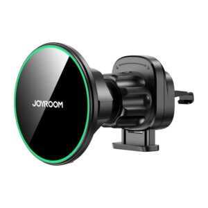 Magnetic Wireless Car Charger Holder Joyroom JR-ZS412 juodos spalvos
