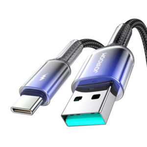 Joyroom USB-A USB-C kabelis S-A42 3A 1.2m juodos spalvos