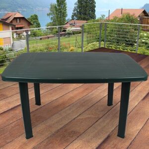 Lauko stalas PROGARDEN FARO OVAL, žalias, 126×85×72 cm - Image 3