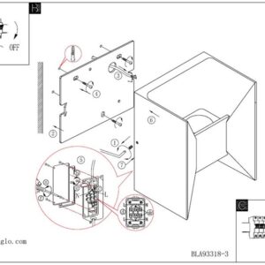 Sieninis šviestuvas EGLO MORINO 93319, 2 × 2,5 W LED - Image 3
