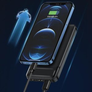 AWEI PowerBank P5K 10000mAh 2.1A juodos spalvos 2xUSB - Image 4