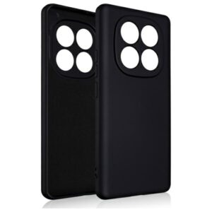 Beline silikoninis Xiaomi Redmi  Note 14 Pro 5G dėklas telefonui juodos spalvos