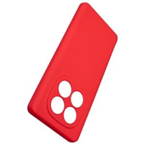 Beline silikoninis Xiaomi Redmi Note 14 Pro 5G dėklas telefonui raudonos spalvos - Image 3