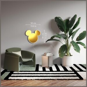 Neon Yellowpop Disney Mickey Mirror aukso spalvos - Image 4