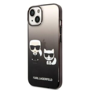 Karl Lagerfeld KLHCP14STGKCK Apple iPhone 14/ 15 / 13 6,1" hardcase dėklas telefonui juodos spalvos Gradient Ikonik Karl & Choupette - Image 2