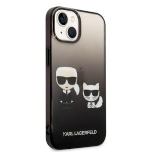 Karl Lagerfeld KLHCP14STGKCK Apple iPhone 14/ 15 / 13 6,1" hardcase dėklas telefonui juodos spalvos Gradient Ikonik Karl & Choupette - Image 4