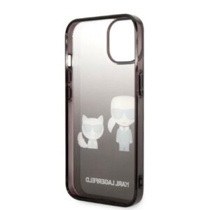 Karl Lagerfeld KLHCP14STGKCK Apple iPhone 14/ 15 / 13 6,1" hardcase dėklas telefonui juodos spalvos Gradient Ikonik Karl & Choupette - Image 7