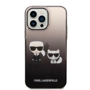Karl Lagerfeld KLHCP14LTGKCK Apple iPhone 14 Pro 6,1" hardcase dėklas telefonui juodos spalvos Gradient Ikonik Karl & Choupette - Image 3