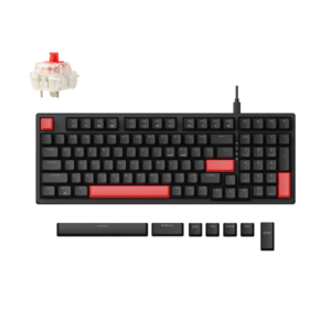 Keychron Lemokey X5 - US Layout - Linear Red Switches (X5-A1) Mechaninė Žaidimų Klaviatūra - Image 1