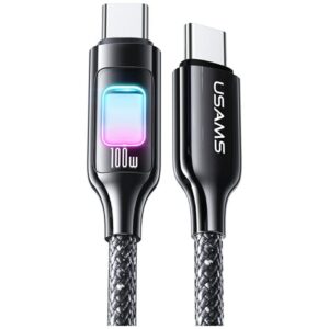 Kabelis USAMS TC Series SJ750 100W USB-C į USB-C 1,2 m tarnish - Image 1