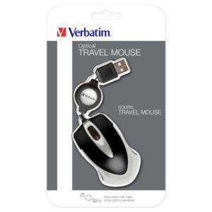 Verbatim Go Mini Optinė pelė USB-A 1000 dpi juodos spalvos 49020 - Image 4