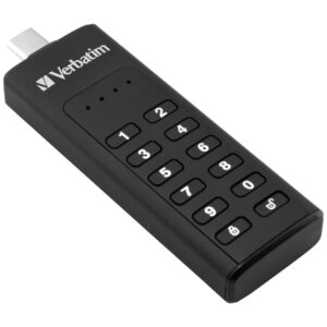Išorinis diskas Verbatim Keypad Secure USB-C 3.2 Gen 1 128GB juodos spalvos 49432 - Image 4