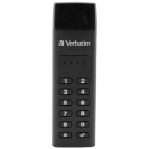 Išorinis diskas Verbatim Keypad Secure USB-C 3.2 Gen 1 128GB juodos spalvos 49432 - Image 8