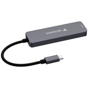 USB Hub Verbatim USB-C/HDMI/USB-A 3.2/USB-A 2.0 aliuminio korpusas 32155 - Image 5