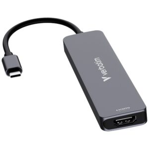 USB Hub Verbatim HDMI/USB-C 3.2/USB-C/2xUSB-A 3.2/SD/microSD aliuminio korpusas 32158 - Image 3