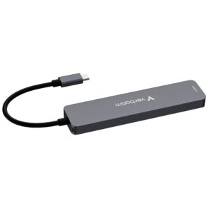 USB Hub Verbatim HDMI/USB-C 3.2/USB-C/2xUSB-A 3.2/SD/microSD aliuminio korpusas 32158 - Image 5