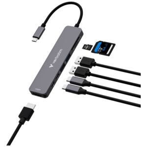 USB Hub Verbatim HDMI/USB-C 3.2/USB-C/2xUSB-A 3.2/SD/microSD aliuminio korpusas 32158 - Image 6