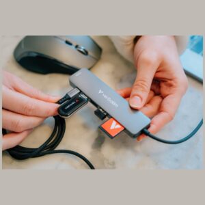 USB Hub Verbatim HDMI/USB-C 3.2/USB-C/2xUSB-A 3.2/SD/microSD aliuminio korpusas 32158 - Image 8