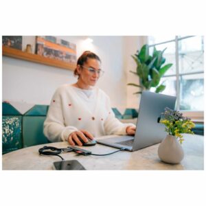 USB Hub Verbatim HDMI/USB-C 3.2/USB-C/2xUSB-A 3.2/SD/microSD aliuminio korpusas 32158 - Image 9