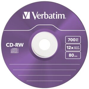 CD-RW Verbatim COLOUR SL 700MB 8-12X 5-pack Multicolor 43167 - Image 4