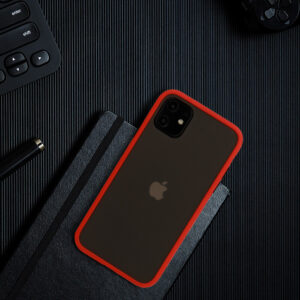 Vennus Color Button Bumper Apple iPhone 11 Pro dėklas telefonui raudonos spalvos - Image 9