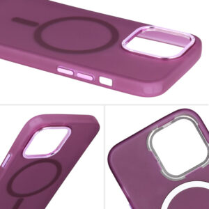 Magnetic Frosted Apple iPhone 11 Pro Max dėklas telefonui violetinės spalvos - Image 7
