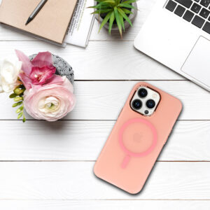 Magnetic Frosted Apple iPhone 11 Pro dėklas telefonui rožinės spalvos - Image 8