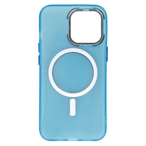 Magnetic Frosted Apple iPhone 12 Pro Max dėklas telefonui mėlynos spalvos - Image 5