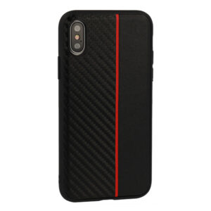 MOTO CARBON Samsung Galaxy A6 Plus 2018 dėklas telefonui juodos spalvos su raudona virvele - Image 3