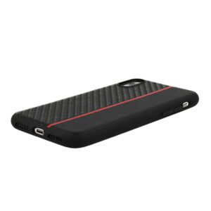 MOTO CARBON Samsung Galaxy A6 Plus 2018 dėklas telefonui juodos spalvos su raudona virvele - Image 4