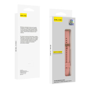 Blavec universali apyrankė laikrodžiui W17 Amber 18mm silikoninė rožinės spalvos - Image 4