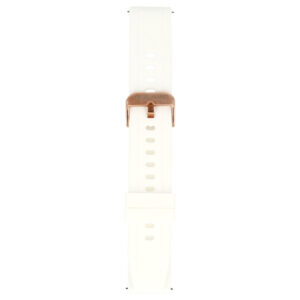 Blavec universali apyrankė laikrodžiui W17 Amber 18mm silikoninė baltos spalvos - Image 3