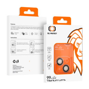 Grūdintas stiklas Tel Protect Titanium Lens 99% AR skirtas Apple iPhone 15/15 Plus skaidrus (objektyvui 2 vnt) - Image 9