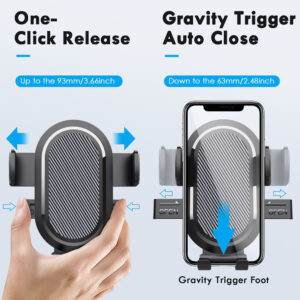 Blavec automobilinis laikiklis BH-08 (BH08-WSB) juodos spalvos - Image 8