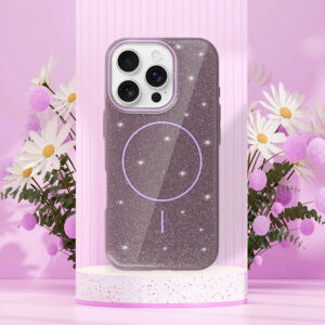 Magsafe Slim Shiny Apple iPhone 13 Pro dėklas telefonui violetinės spalvos - Image 6