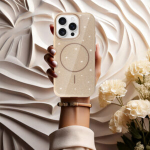 Magsafe Slim Shiny Apple iPhone 13 Pro Max dėklas telefonui aukso spalvos - Image 5