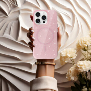 Magsafe Slim Shiny Apple iPhone 14 Pro Max light dėklas telefonui rožinės spalvos - Image 5