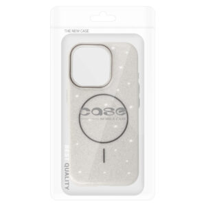 Magsafe Slim Shiny Apple iPhone 15 Pro Max dėklas telefonui sidabro spalvos - Image 7