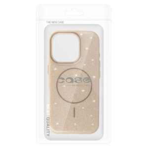 Magsafe Slim Shiny Apple iPhone 16 Pro Max dėklas telefonui aukso spalvos - Image 7