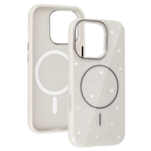 Magsafe Slim Shiny Apple iPhone 16 Pro dėklas telefonui sidabro spalvos - Image 4