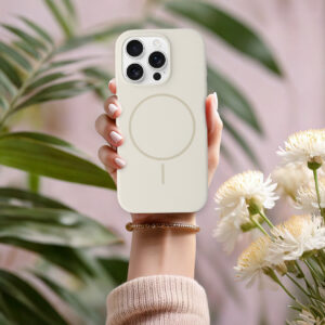 Magsafe Slim Silicone Apple iPhone 16 Plus stone - Image 6