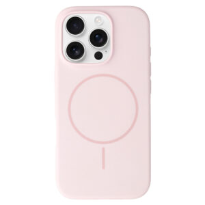 Magsafe Slim Silicone Apple iPhone 16 Pro Max light dėklas telefonui rožinės spalvos - Image 2