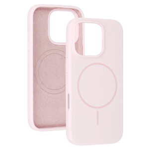 Magsafe Slim Silicone Apple iPhone 16 Pro Max light dėklas telefonui rožinės spalvos - Image 4