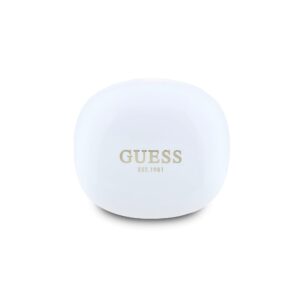 Guess Glossy Classic Logo TWS Wireless Earphones White
