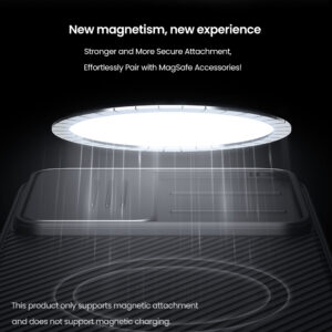 Nillkin CamShield PRO Magnetic Hard Samsung Galaxy S25 dėklas telefonui juodos spalvos - Image 2