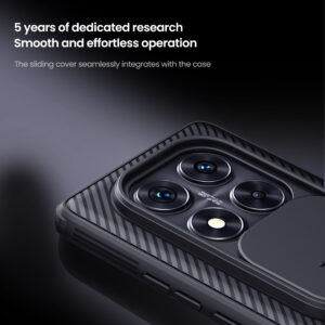 Nillkin CamShield PRO Hard Xiaomi Redmi Note 14 Pro 5G/Poco X7 5G dėklas telefonui juodos spalvos - Image 2