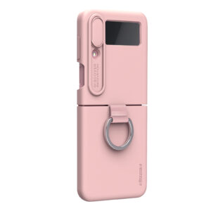 Nillkin CamShield Silky Silicone Samsung Galaxy Z Flip 4 5G Light Peach - Image 1