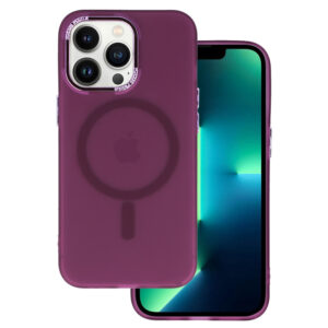 Magnetic Frosted Apple iPhone 11 Pro Max dėklas telefonui violetinės spalvos - Image 1
