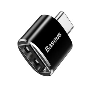 BASEUS adapter OTG Type C (mae) to USB A (female) 2,4A CATOTG-01 black - Image 4