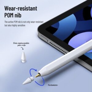 DUX DUCIS pen STYLUS skirtas Apple iPad with Wireless Charging and Power Display baltos spalvos - Image 3